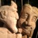 Sunny afternoon. Hand carved marionettes.